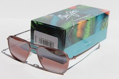 MAUI JIM Beaches POLARIZED Sunglasses R541-19A Satin Brown/Maui Rose NEW Japan