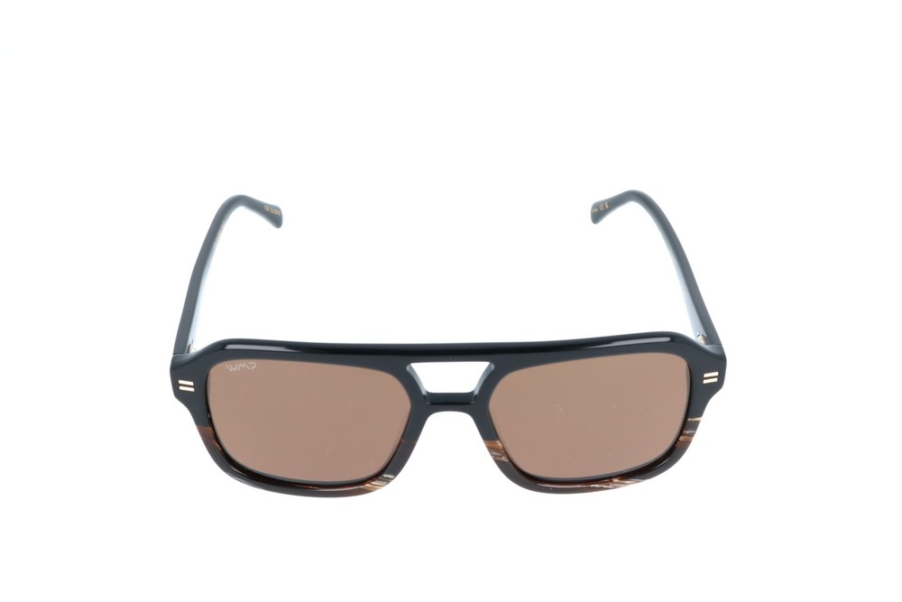 WMP Sydney Black Aviator Polarized Sunglasses 54-20-144