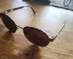 Emporio Armani Dark Brown Sunglasses Ladies Round Boston