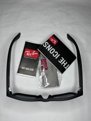 Brand New Ray-Ban New Wayfarer Matte Black Sunglasses 622 55-18 145 3N