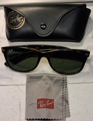 Ray-Ban RB2132 New Wayfarer Sunglasses Havana Frame green Gradient Lens 55mm UV