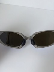 Retro Oakley Romeo 1 X Metal Polarized Sunglasses Matte Gray/Blue lens 133mm