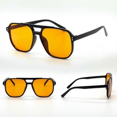 Men SUNGLASSES Elegant Classy Style Gradient Brown Lens Gold Frame Vintage 2026