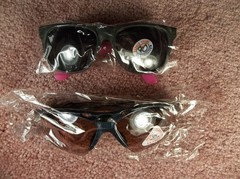 TWO PAIR ADULT UNITED STATES SECRET SERVICE NAME MARKED & USSS LOGOED SUNGLASSES