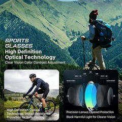 AMENI Golf Glasses – Unisex Polarized Golf Glasses and Sunglasses, UV Protection
