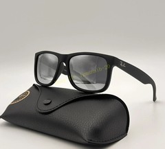 Ray-Ban RB4165 622/6G Justin Polarized Sunglasses Grey Mirror Silve Lens 54mm UV