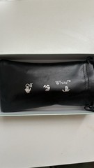 Off-White Men’s Rectangle Sunglasses Black Frame/Black Tinted Lenses w/ Box