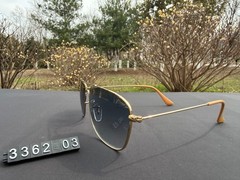 Ray-Ban RB3362 Cockpit Sunglasses, Gold Frame, Blue Gradient G-15 Lens