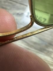 1980’s 52[]16mm VINTAGE B&L RAY-BAN GEP G15 UV SMALL CARAVAN AVIATOR SUNGLASSES