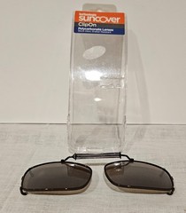 Suncover Clip-on Sunglasses, Polycarbonate Lenses In Case