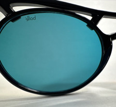 Bolle’ Reflective light Sunglasses Black 705 Oval Nylon Orange Mirror Lenses NOS
