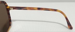 Giorgio Armani Sunglasses Tortoiseshell Pattern Made In Italy Brown Lenses