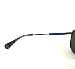 Robert Graham Sunglasses LLOYD NAV Navy Square Frames with Mirrored Blue Lenses