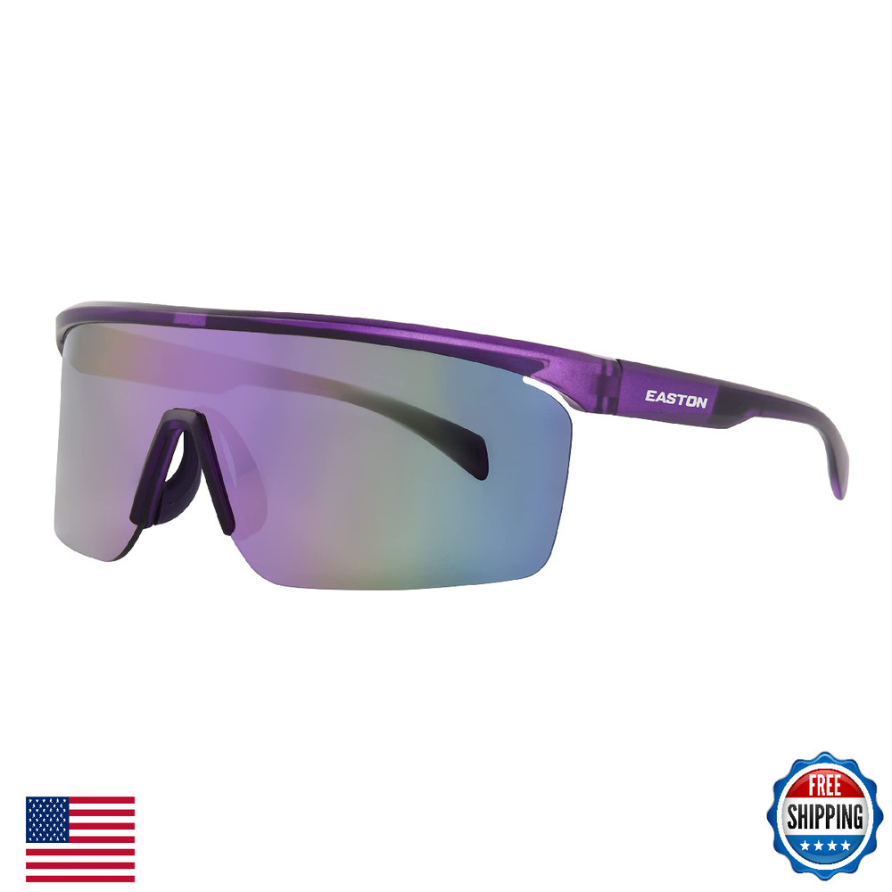 Easton Women’s Fundamental Shield Sports Sunglasses, Purple, 128mm