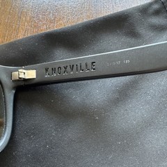 Electric Knoxville Square Sunglasses Black Plastic Frame Tinted Lens 135mm