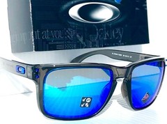 NEW Oakley HOLBROOK XL Grey Smoke POLARIZED PRIZM SAPPHIRE Blue Sunglass 9417-09