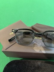 Tom Ford Sunglasses 47mm Black Square Browline Frame Smoke Lens TF1119-D 01A