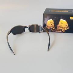 Vintage Y2K Oakley Juliet Men’s X-Metal Sunglasses Dark Grey Frame Blue Iridium