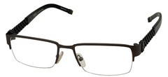 Tumi Mens Gunmetal Rimless Stainless Steel Rectangle Eyewear Frame T114 53mm