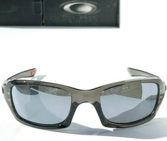 NEW Oakley FIVES Squared Grey Smoke POLARIZED Galaxy Chrome Mirror Sunglass 9238