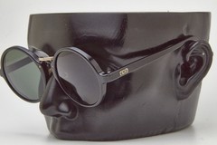 1990S Vintage Black Round Sunglasses by RAY BAN W0924 PREMIER Boho Look YES!