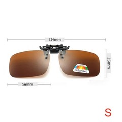 New Unisex Polarized Clip on Sunglasses Near-Sighted Driving Night Vis Lens Cycl