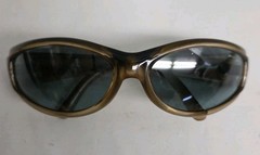Vintage Arnette Deuce 212 118/6C Wrap Sunglasses Made In Italy Brown w/ Gray