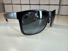 Maui Jim Red Sands MJ432-2M Sunglasses Matte Black Neutral Grey 59 17 140 #885