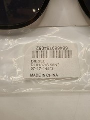 Brand New Diesel Sunglasses DL0187 HAVANA Translucent Flake 56N 57-17-145 3