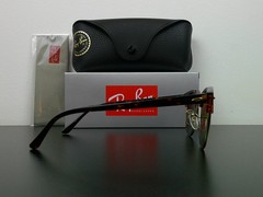 Ray-Ban RB3016 Clubmaster Sunglasses Tortoise & Gold G-15 51mm Never Worn