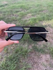 SOJOS SJ2220 Men’s Square Sunglasses Black Frame Gray Lens UV400 147mm