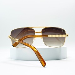 Louis Vuitton Attitude Z0259U Sunglasses Gold Frame Brown Lens Unisex 59-16-140