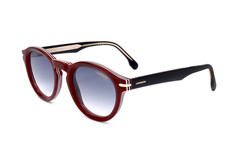 Carrera Unisex 48 mm Striped Burgundy Sunglasses CARRERA306-S-KVN-48