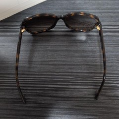 Armani Exchange Large Oval Tortoiseshell Sunglasses