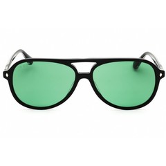 Web Men’s Sunglasses Aviator Shiny Black Acetate Full Rim Frame WE0368 01N