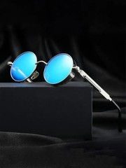 Retro Round Polarized Sunglasses Men Women Vintage Gothic Steampunk Glasses