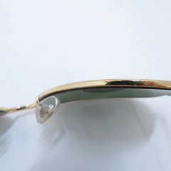 Used RAY BAN Ray Ban AVIATOR Polarized Lens Sunglasses RB3025 Size 58 14 Gold Se