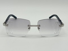 PREMIERE C DE CARTIER BLUE WOOD C DECOR RARE SUNGLASSES NEW 100% GENUINE ~$3825
