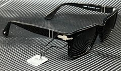 PERSOL PO3272S 95 48 Black Dark Grey Polarized Men’s 55 mm Sunglasses