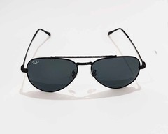 Ray-Ban Sunglasses RB3625 New Aviator Polished Black Frame Dark Grey Lens 58mm