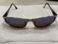 Vintage Revo 1116 011 Metal Mod Wrap Sunglasses (Made in Italy)