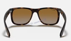 Ray-Ban RB4165 Justin 54mm Polarized Sunglasses Matte Tortoise Grey Brown Lenses