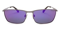 Superdry SDS 5018 Sunglasses Satin Gunmetal with Blue Mirrored CAT.3 Lenses 005