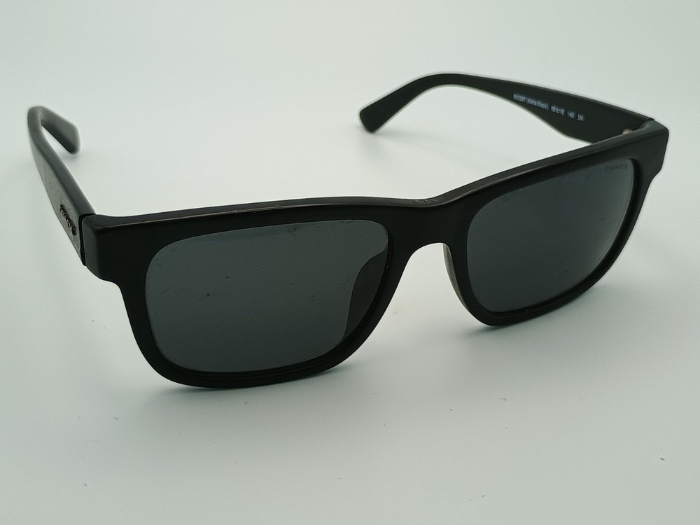 COACH HC8328U 500287 L1161 Black/Grey Solid 56-18-140 Men’s Sunglasses