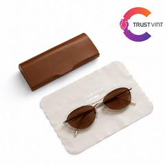 Oliver Peoples Gradient Sunglasses Aero 54-17-140 Brad Pitt Fight Club w/Case