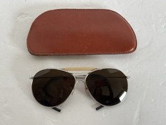 Vintage 50’s – 60’s Aviator Pilot Sunglasses Sun Glasses Wrap Arms