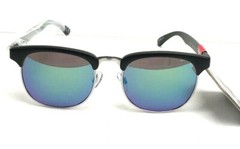 NEW Men’s Foster Grant Sunglasses Teal MIRROR Cali Black Silver US Seller Fast