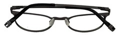 Tumi Mens Stainless Steel Round Eyewear Frame T107 Gunmetal 49mm