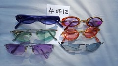 RETRO Sunglass LOTS OF 6 EACH Assorted Styles Frames Lenses Colors