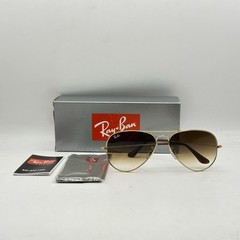 Ray Ban Unisex Aviator Large Gradient Sunglasses RB3025 Gold/Brown